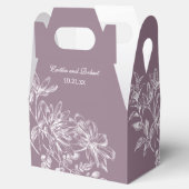 Ballotins Élégant Ballotin floral violet et blanc (Ouvert)