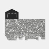 Ballotins Élégant Ballotin Motif noir et argent (Déplié)