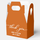 Ballotins Élégant ballotin orange brûlé (Ouvert)