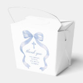 Ballotins Élégant Baptême Bleu Bow Sortir (Arrière)