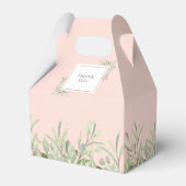 Ballotins Élégant Baptême Verdure Feuille rose pâle (Arrière)