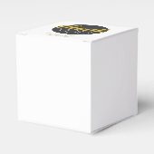 Ballotins Élégant Black Circle Merci or Mariage (Verso)