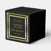 Ballotins Elégant Black & Gold encadré 80e anniversaire (Arrière)