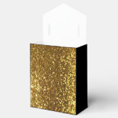 Ballotins Élégant Black Gold Glitterer Brooch (Ouvert)