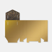 Ballotins Elégant Black Gold Parties scintillant Formal (Déplié)