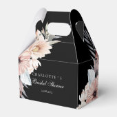 Ballotins Élégant Black & Pastel Boho Bridal Shower  (Verso)