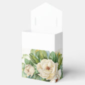 Ballotins Élégant blanc floral Magnolia Nom Script (Ouvert)