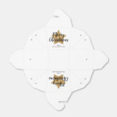 Ballotins Élégant Blanc Gold Star Noël (Déplié)