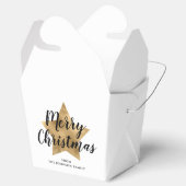 Ballotins Élégant Blanc Gold Star Noël (Ouvert)