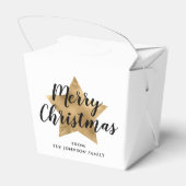 Ballotins Élégant Blanc Gold Star Noël (Arrière)