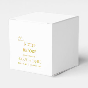 Ballotins Elégant Blanc & Or la nuit avant le Mariage