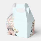 Ballotins Elégant, bleu clair & Pastel Boho Boîte Mariage (Arrière)