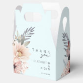 Ballotins Elégant, bleu clair & Pastel Boho Boîte Mariage (Ouvert)