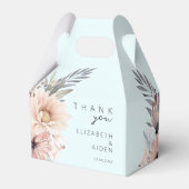 Ballotins Elégant, bleu clair & Pastel Boho Boîte Mariage (Verso)