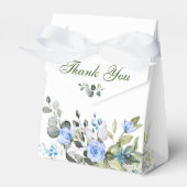 Ballotins Elégant bleu Eucalyptus Rose Mariage vert (Verso)