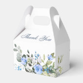 Ballotins Elégant bleu Eucalyptus Rose Mariage vert (Arrière)