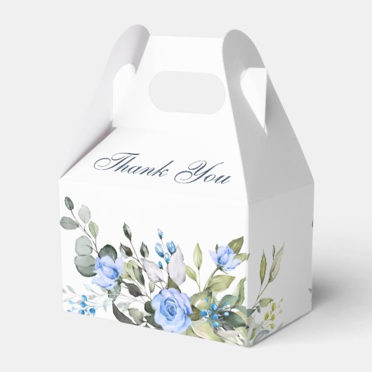 Ballotins Elégant bleu Eucalyptus Rose Mariage vert (Arrière)