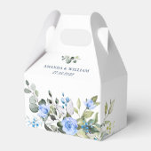 Ballotins Elégant bleu Eucalyptus Rose Mariage vert (Verso)