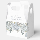 Ballotins Élégant bleu floral élégant Ampersand (Ouvert)