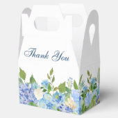 Ballotins Elégant bleu Hydrangea Aquarelle Verdure (Ouvert)