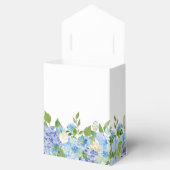 Ballotins Elégant bleu Hydrangea Aquarelle Verdure (Ouvert)