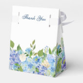 Ballotins Elégant bleu Hydrangea Aquarelle Verdure (Arrière)