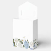 Ballotins Elégant bleu Hydrangea Roses blanches Mariage flor (Ouvert)