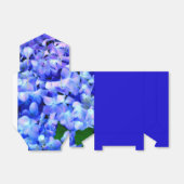 Ballotins élégant bleu mauve magenta floral hydrangea (Déplié)