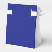 Ballotins élégant bleu royal fleurs argent mariage (Arrière)