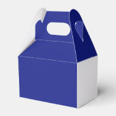 Ballotins élégant bleu royal fleurs argent mariage (Arrière)