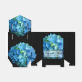 Ballotins Elégant bleu turquoise hydrangée à fleurs bleu ros (Déplié)