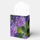 Ballotins Elégant bleu violet magenta vert hydrangée florale (Ouvert)