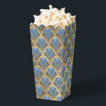 Ballotins Elégant Blue Gold Art Déco Motif Vintage<br><div class="desc">L'élégant Blue Gold Art Déco Vintage Motif Popcorn Ballotins dispose d'un élégant motif Art déco en bleu et or. Parfait pour les fêtes,  événements,  mariages,  anniversaire,  Noël,  fête des mères,  Fête des pères,  fêtes et cadeaux d'entreprise,  Créé par Evco Studio www.zazzle.com/store/evcostudio</div>