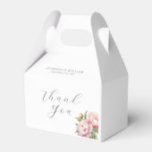 Ballotins Elégant Blush Floral Aquarelle Mariage blanc (Verso)