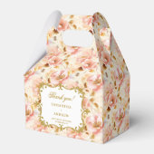 Ballotins Élégant Blush Gold Boho Wedding Favor Box Keepsaké (Verso)