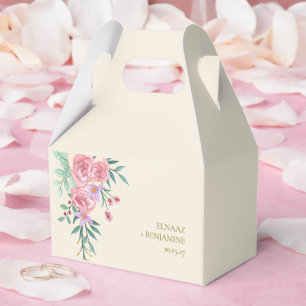 Ballotins Élégant Bohème Rose Pâle Floral Aquarelle Mariage