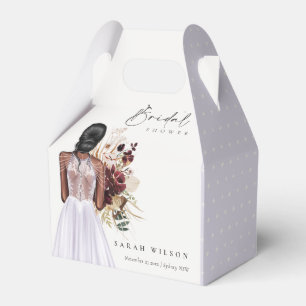 Ballotins Elegant Boho Lilac Mariage Gown Fête des mariées