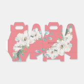 Ballotins Elégant Botanique Floral Aquarelle Mariage rose (Déplié)