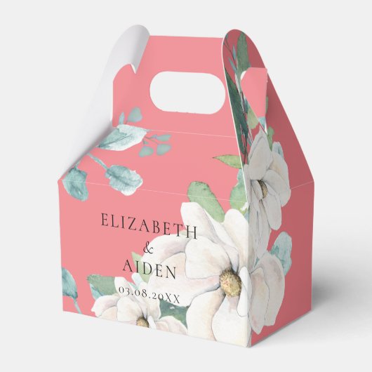 Ballotins Elégant Botanique Floral Aquarelle Mariage rose (Verso)