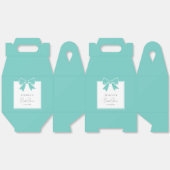 Ballotins Elegant Bride & Co. Nœud Papillon Bleu Turquoise M (Déplié)