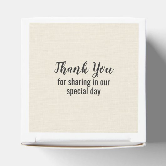 Ballotins Élégant Burlap We Do Love Cookies Custom (Haut)