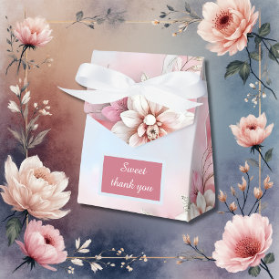 Ballotins Elégant cadre rose floral douce Pastel mariage lum