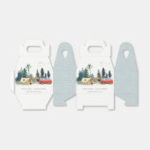 Ballotins Élégant Camping Aquarelle Pine Mariage (Déplié)