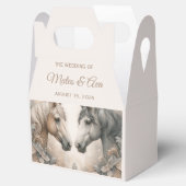 Ballotins Elégant Cheval Mariage Favor Box (Ouvert)