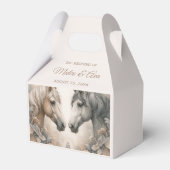Ballotins Elégant Cheval Mariage Favor Box (Verso)