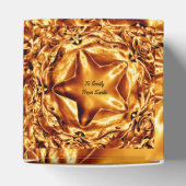 Ballotins Élégant Chic Or Cuivre Étoiles de Noël brillant (Haut)