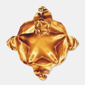 Ballotins Élégant Chic or cuivre Star de Noël brillant (Déplié)