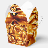 Ballotins Élégant Chic or cuivre Star de Noël brillant (Ouvert)