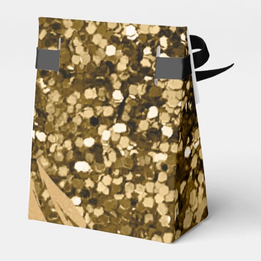 Ballotins Élégant Chic Parties scintillant d'or Mariage mono (Arrière)