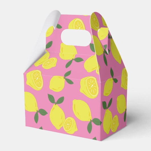 Ballotins Élégant citron rose boîte préférée (Arrière)